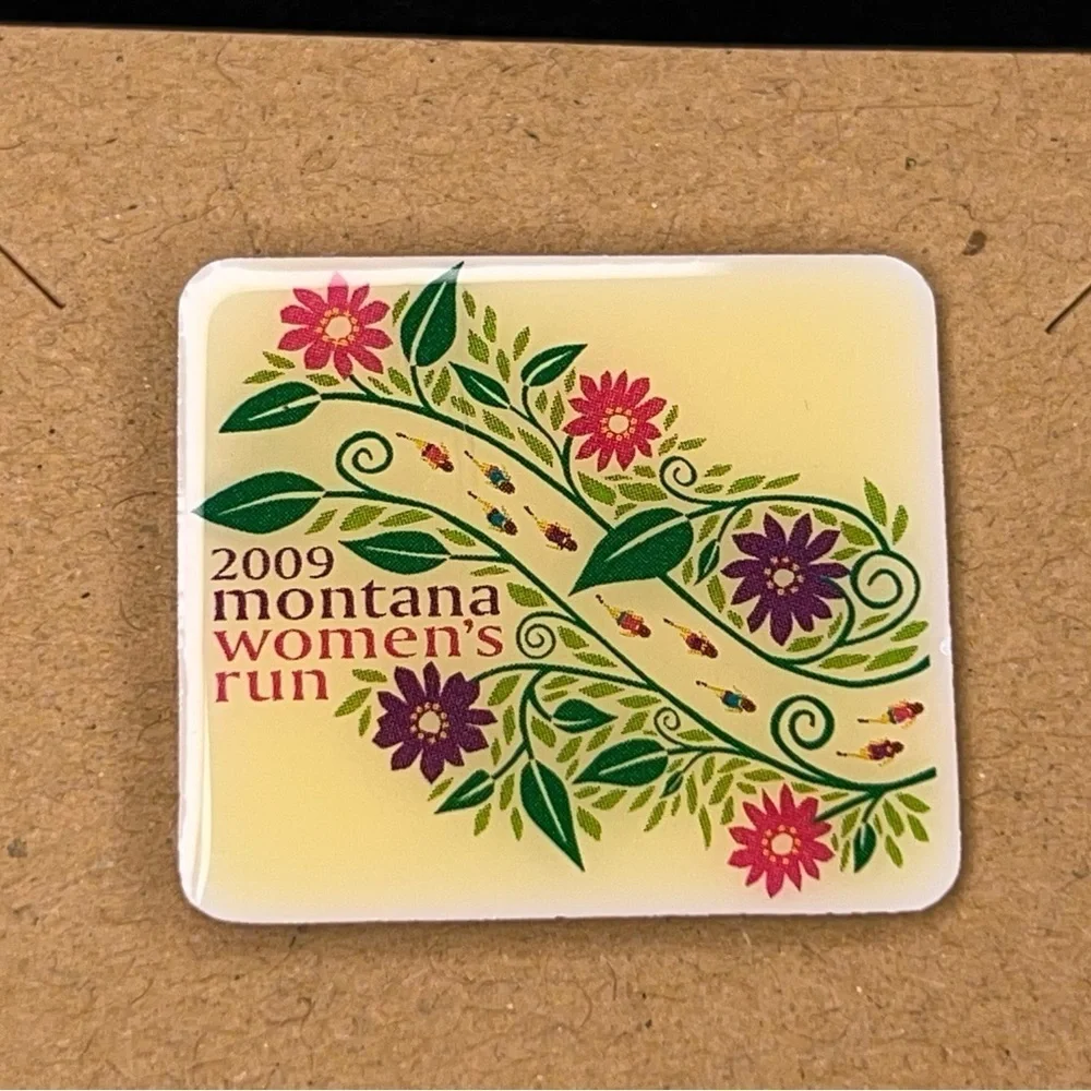 2009 Montana Womens Run Pin Race Western Floral